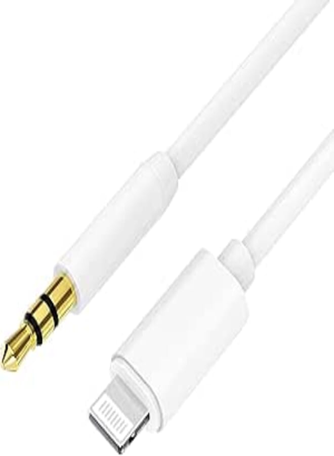 Aux Cord for iPhone 3.3ft [Apple MFI Certified] iPhone Aux Cord Lightning to 3.5mm AUX Audio Cable Compatible with iPhone 14 13 12 11 XR XS X 8 7 SE iPad iPod for Car/Home Stereo, Speaker, Headphone